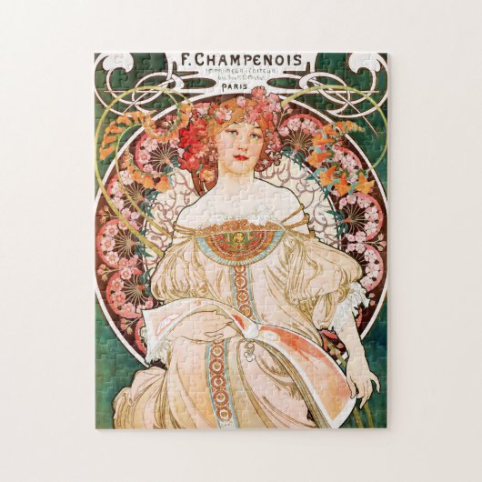 Alphonse Mucha F. Champenois Puzzle Legpuzzel (Verticaal)