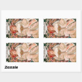 Alphonse Mucha F. Champenois Rechthoekige Sticker (Vel)