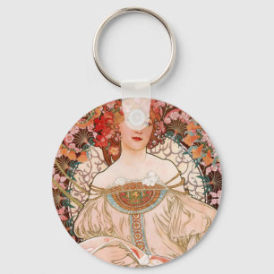 Alphonse Mucha F. Champenois Sleutelhanger