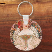Alphonse Mucha F. Champenois Sleutelhanger (Voorkant)