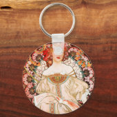 Alphonse Mucha F. Champenois Sleutelhanger (Voorkant)
