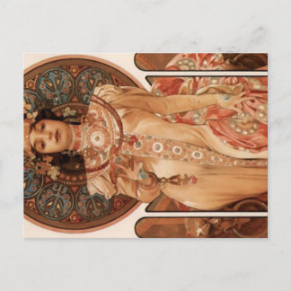 Alphonse Mucha Feestdagenkaart