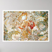 Alphonse Mucha. Femme A La Marguerite 1900 Poster (Voorkant)