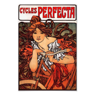 Alphonse Mucha fietsenafdrukken Foto Afdruk
