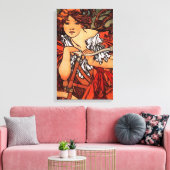 Alphonse Mucha  Fietskanvas Poster Canvas Afdruk (Insitu (Woonkamer))