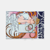 Alphonse Mucha Fleece Deken (Voorkant (Horizontaal))