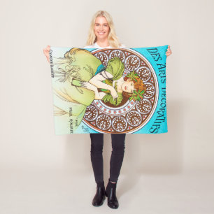 Alphonse Mucha Fleece Deken