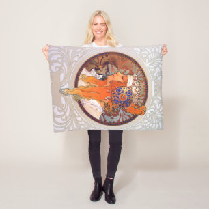 Alphonse Mucha Fleece Deken