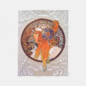 Alphonse Mucha Fleece Deken (Voorkant)