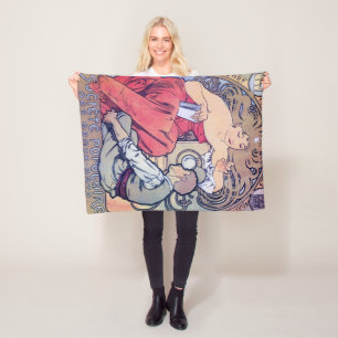 Alphonse Mucha Fleece Deken