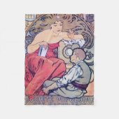 Alphonse Mucha Fleece Deken (Voorkant)