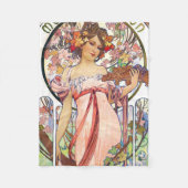 Alphonse Mucha Fleece Deken (Voorkant)