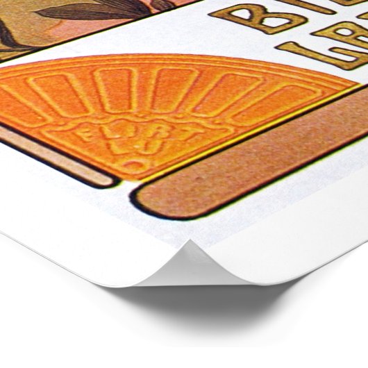 Alphonse Mucha. Flirt   Biscuits Lefevre Utile Poster (Hoek)