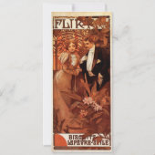 Alphonse Mucha Flirt Invitations Kaart (Voorkant)