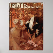 Alphonse Mucha - Flirt Lefevre Utile Poster (Voorkant)