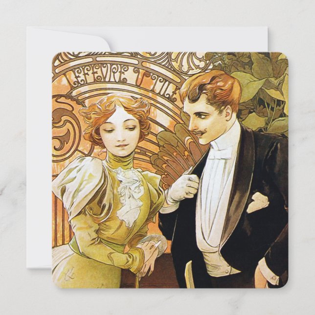 Alphonse Mucha Flirt  Romantic Art Nouveau (Voorkant)