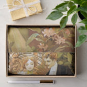 Alphonse Mucha Flirt Romantic Art Nouveau Tissuepapier (Geschenk)
