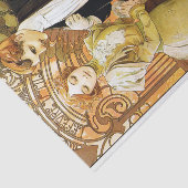 Alphonse Mucha Flirt Romantic Art Nouveau Tissuepapier (Detail)