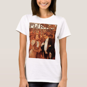 Alphonse Mucha Flirt T-shirt