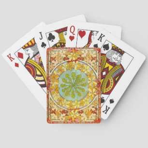 Alphonse Mucha Floral Design Pokerkaarten