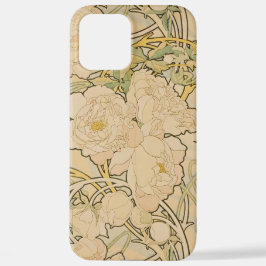 Alphonse Mucha Floral Pattern Art iPhone 14 Plus Hoesje