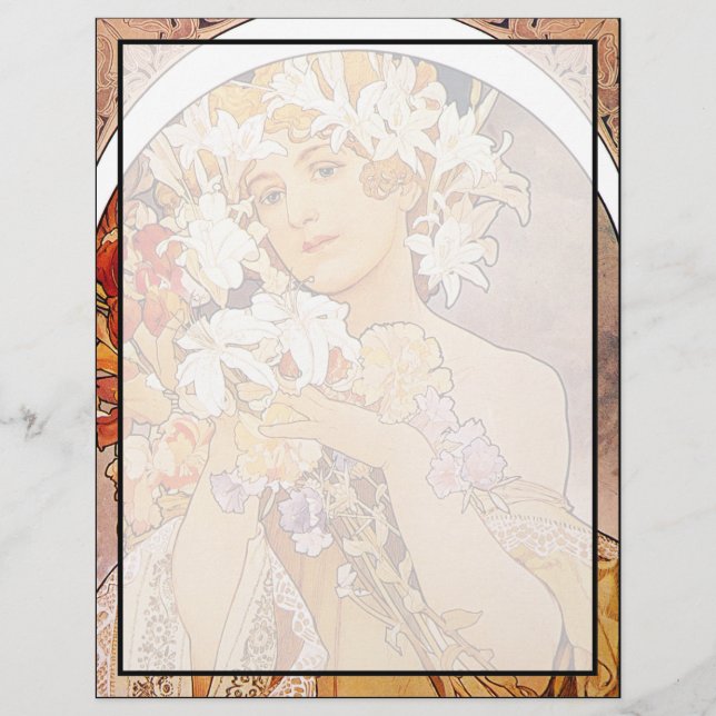 Alphonse Mucha Flower (Voorkant)