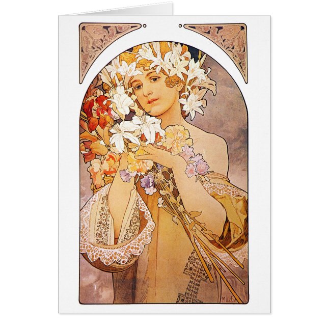Alphonse Mucha Flower (Voorkant)