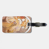 Alphonse Mucha Flower Bagagelabel (Achterkant horizontaal)