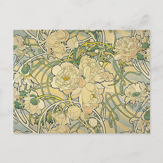 Alphonse Mucha - Flowers Briefkaart