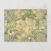 Alphonse Mucha - Flowers Briefkaart (Voorkant)