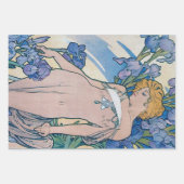 Alphonse Mucha, Flowers Inpakpapier Vel (Voorkant 2)