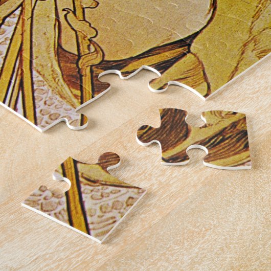 Alphonse Mucha - Flowers Legpuzzel (Zijkant)