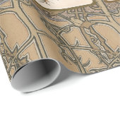 Alphonse Mucha Four Seasons 1897 Art Nouveau Panel Cadeaupapier (Rol Hoek)