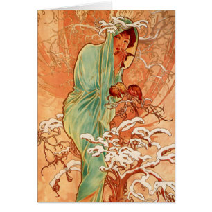 Alphonse Mucha, Four Seasons, Winter
