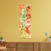 Alphonse Mucha, Four Seasons, Winter Canvas Afdruk (Insitu (Woonkamer))