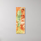 Alphonse Mucha, Four Seasons, Winter Canvas Afdruk (Voorkant)