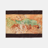 Alphonse Mucha, Four Seasons, Winter Fleece Deken (Voorkant (Horizontaal))