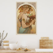 Alphonse Mucha Fruit 1897 CC0106 Poster (Keuken)