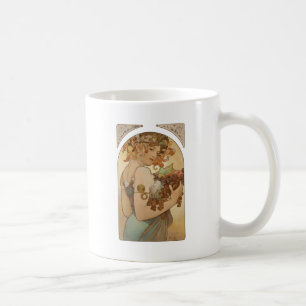 Alphonse Mucha Fruit Art Nouveau Vintage Maagd Koffiemok