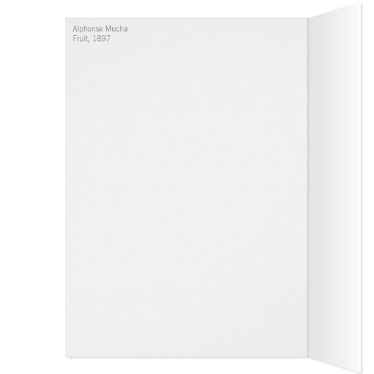 Alphonse Mucha Fruit CC0406 Art Nouveau Card (Binnen (Links))