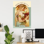 Alphonse Mucha Fruit Kitchen / Prosperous Business Poster (Thuiskantoor)