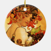 Alphonse Mucha Fruit Ornament (Achterkant)