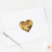 Alphonse Mucha Fruit Painting Hart Sticker (Envelop)