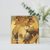 Alphonse Mucha Fruit Painting Kaart (Staand voorkant)