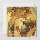 Alphonse Mucha Fruit Painting Kaart (Voorkant)