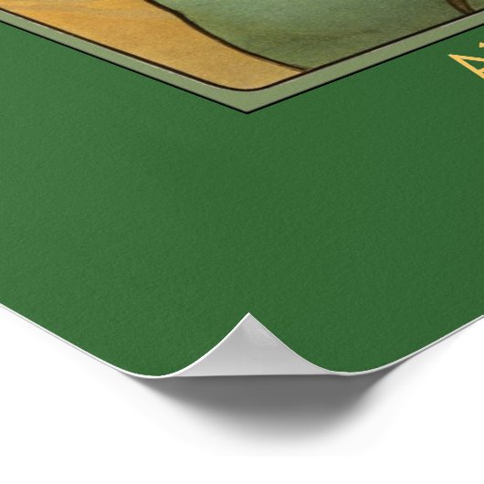 Alphonse Mucha Fruit Painting Poster (Hoek)