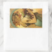 Alphonse Mucha Fruit Painting Rechthoekige Sticker (Tas)