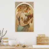 Alphonse Mucha - Fruit - Print (Keuken)
