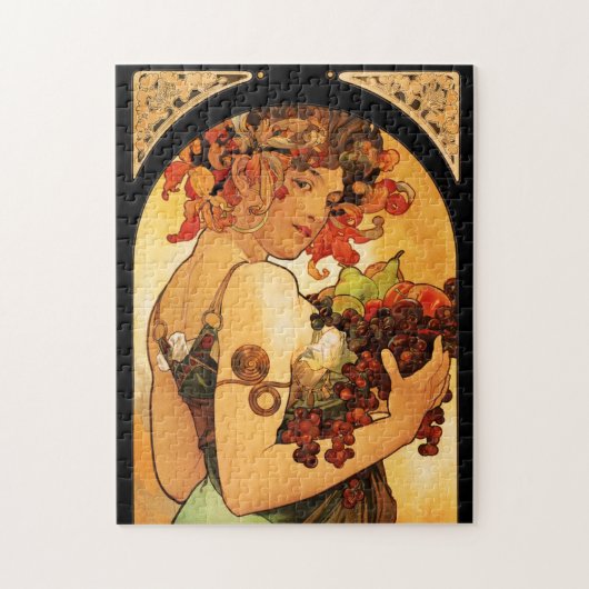 Alphonse Mucha Fruit Puzzle Legpuzzel (Verticaal)