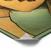 Alphonse Mucha Fruit Schilderen geen grens Poster (Hoek)